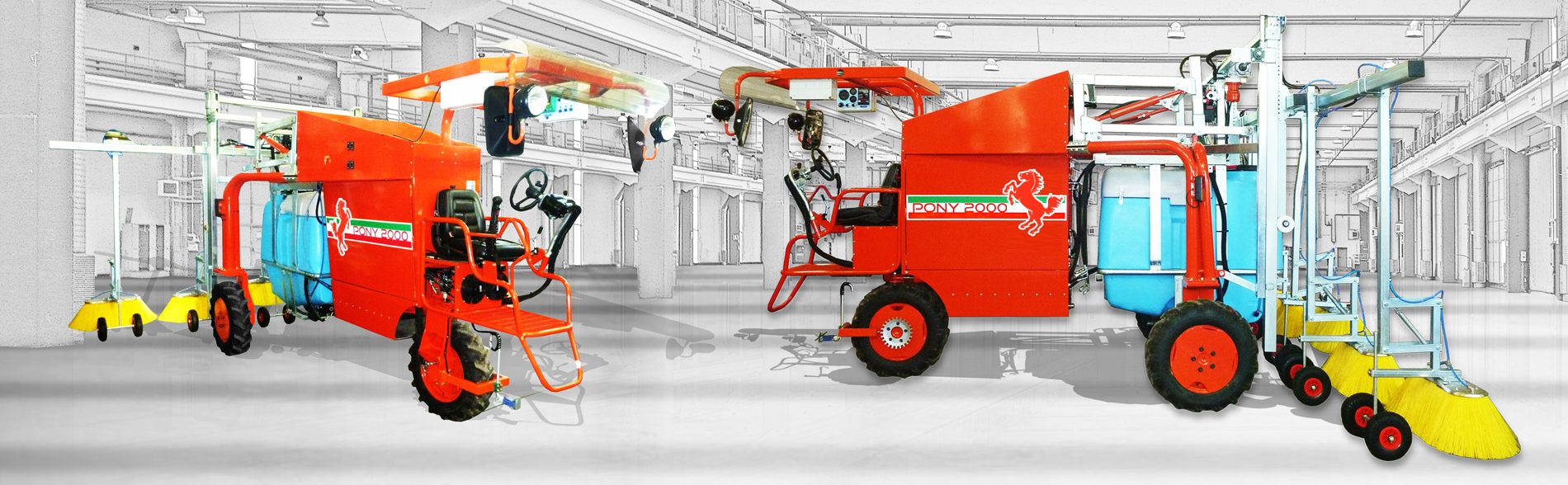 Enjambeur porte-outils autopropulsé